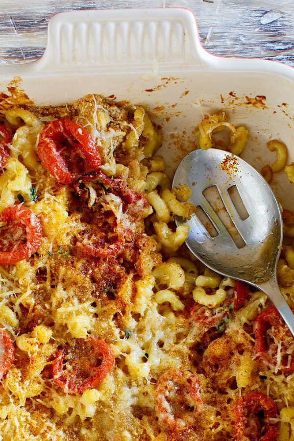 Mac and Cheese with Roasted Tomatoes