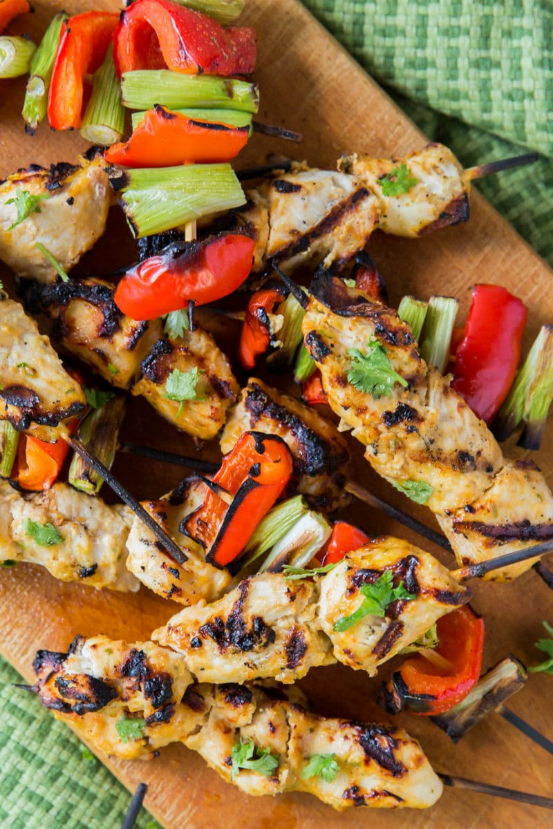 Thai Pumpkin Chicken Satay