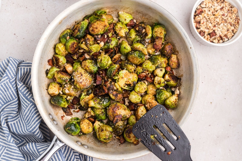 Brussels Sprouts with Bacon and Hazelnuts Recipe Girl