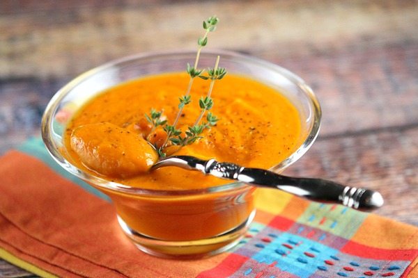 Carrot Orange Soup Recipe - from RecipeGirl.com