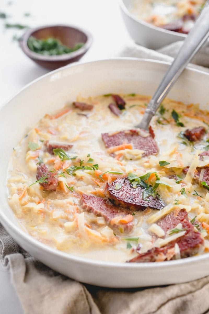 Corned Beef and Cabbage Soup