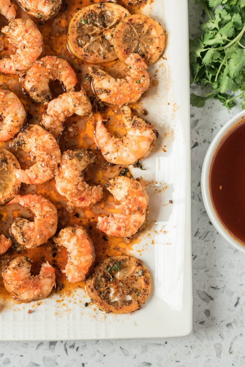 Grilled Jumbo Shrimp with Lemon Chipotle Butter - Recipe Girl