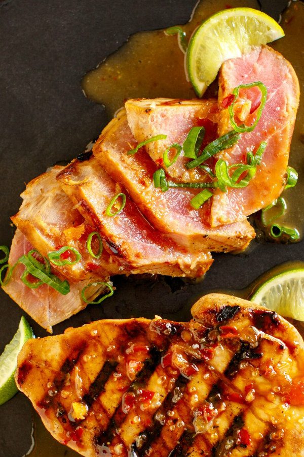 Sliced Lime Chili Marinated Tuna 