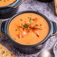 bowl of lobster bisque