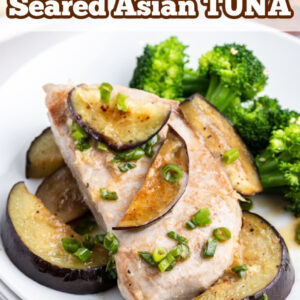 pinterest image for seared asian tuna
