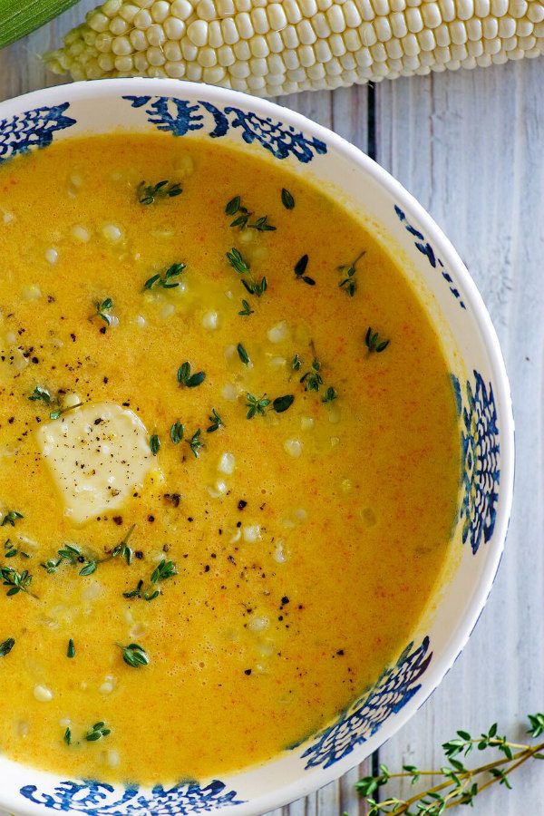 Bowl of Sweet Corn Soup