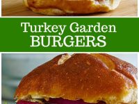 pinterest collage image for turkey garden burgers