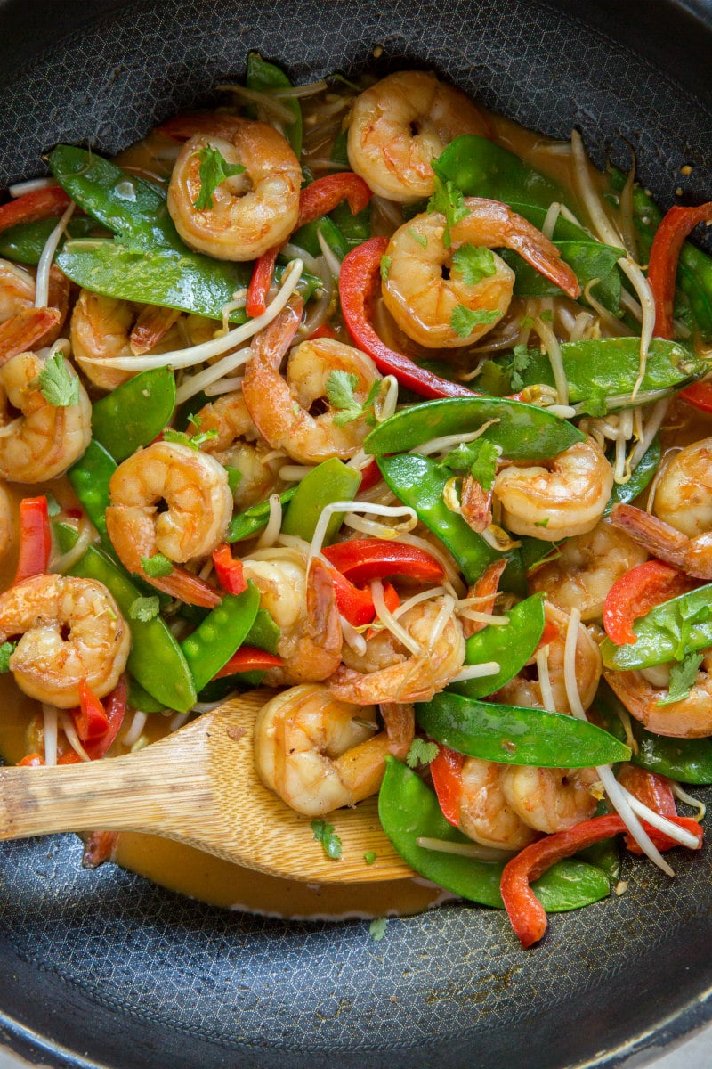 Stir fried shrimp