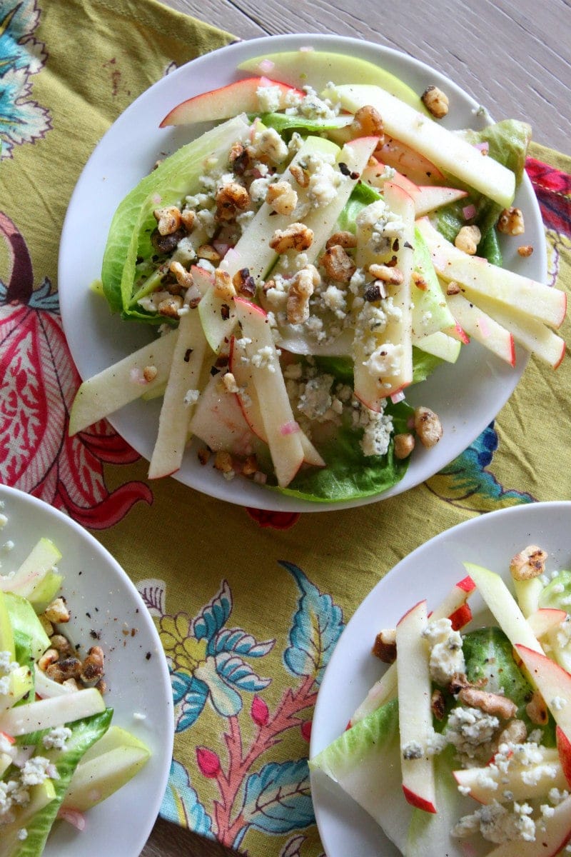 Apple Endive Salad recipe from RecipeGirl.com #apple #endive #salad #recipe #RecipeGirl Apple Endive Salad