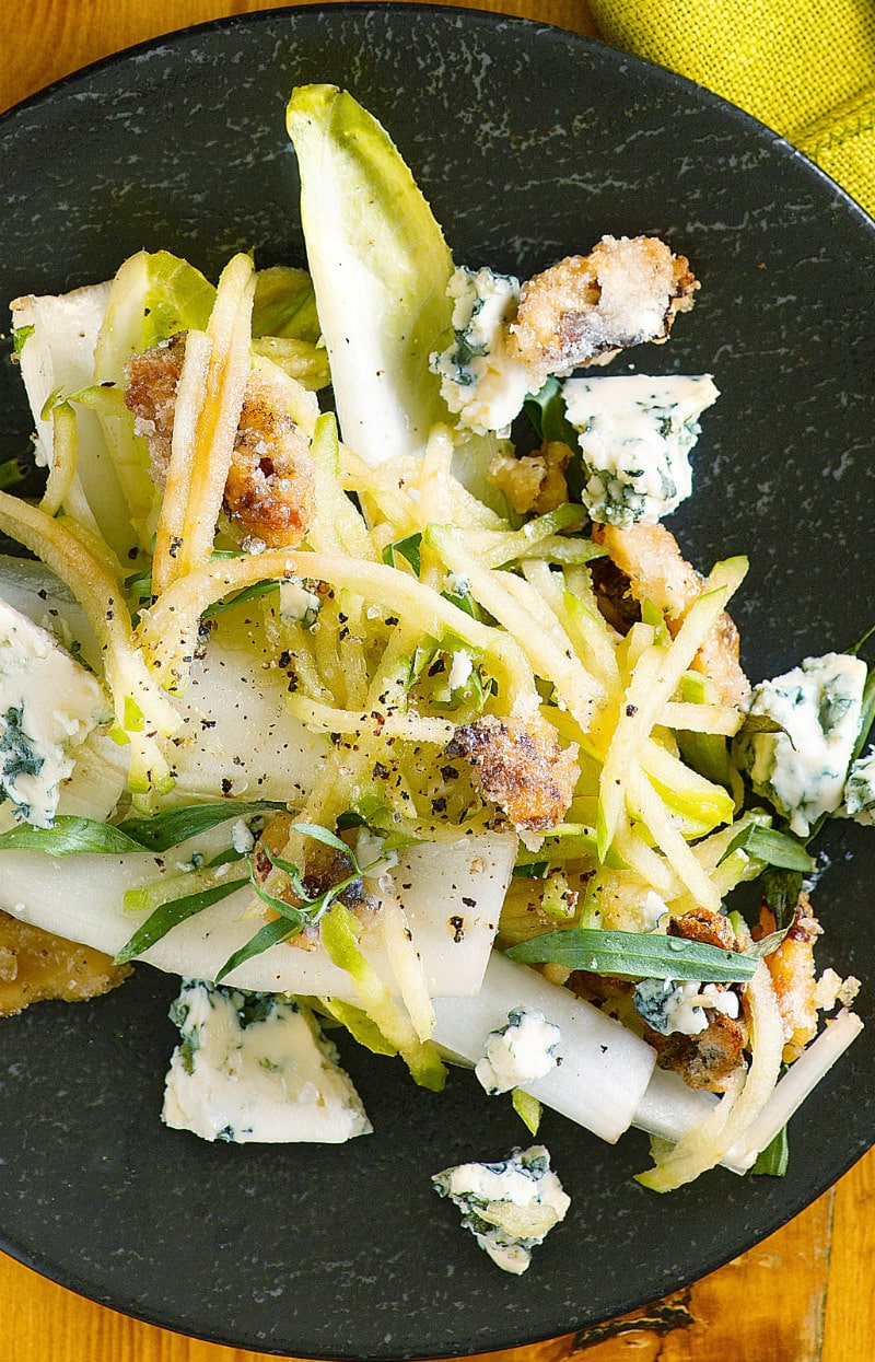 Apple Endive Salad with Sugared Walnuts