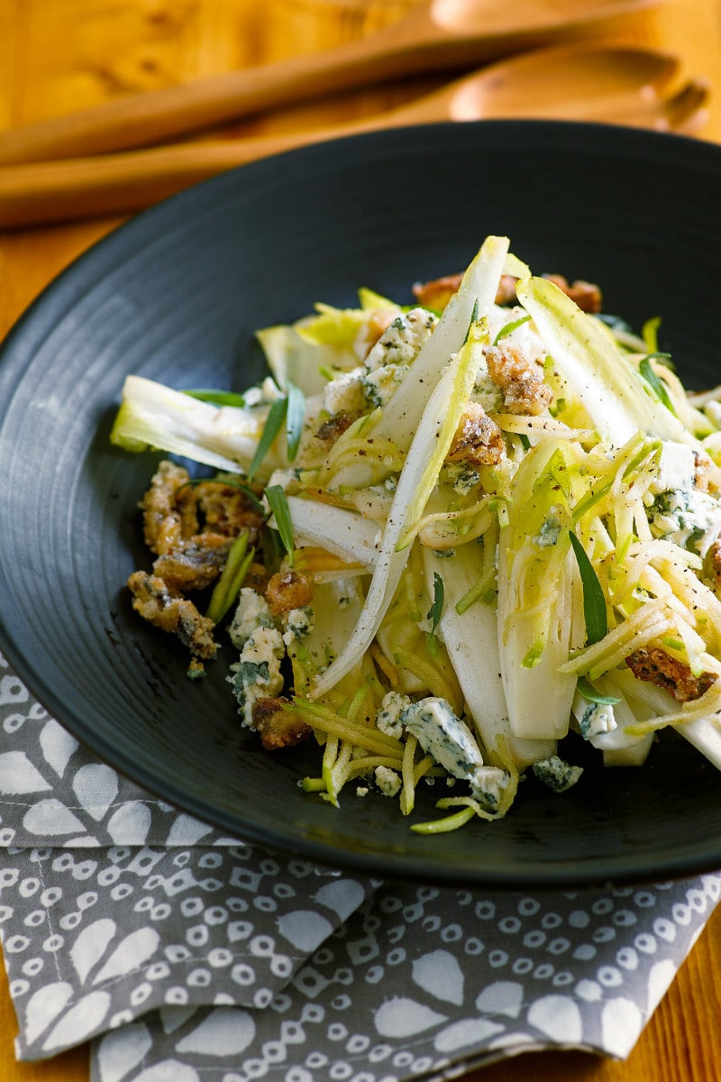 Apple Endive Salad with Sugared Walnuts