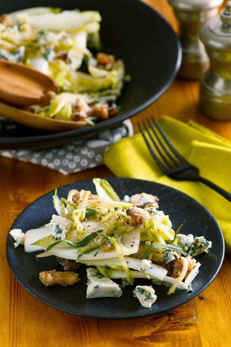 Apple Endive Salad with Sugared Walnuts