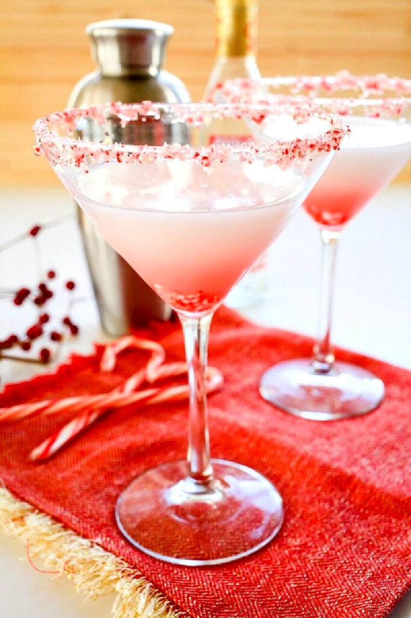 candy cane martini