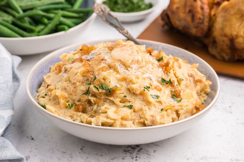 Caramelized Onion and Horseradish Mashed Potatoes Recipe Girl