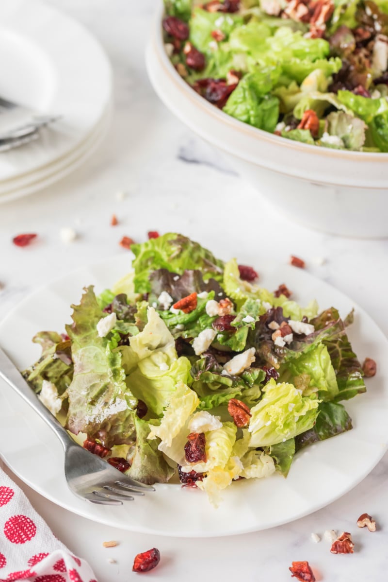 Apple Pomegranate Green Salad with Cider Vinaigrette - Whole Made