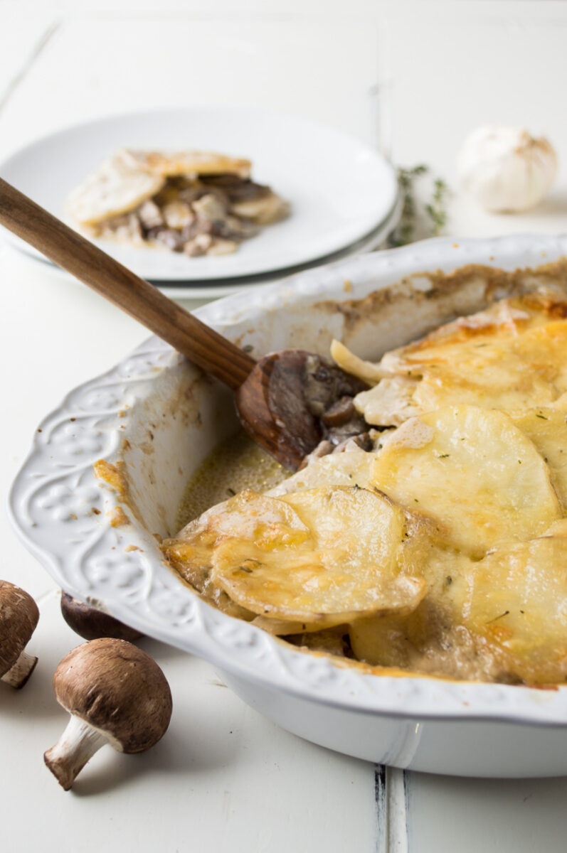 mushroom potato gratin 