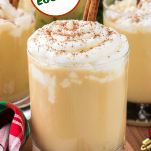 pinterest image for spiked eggnog