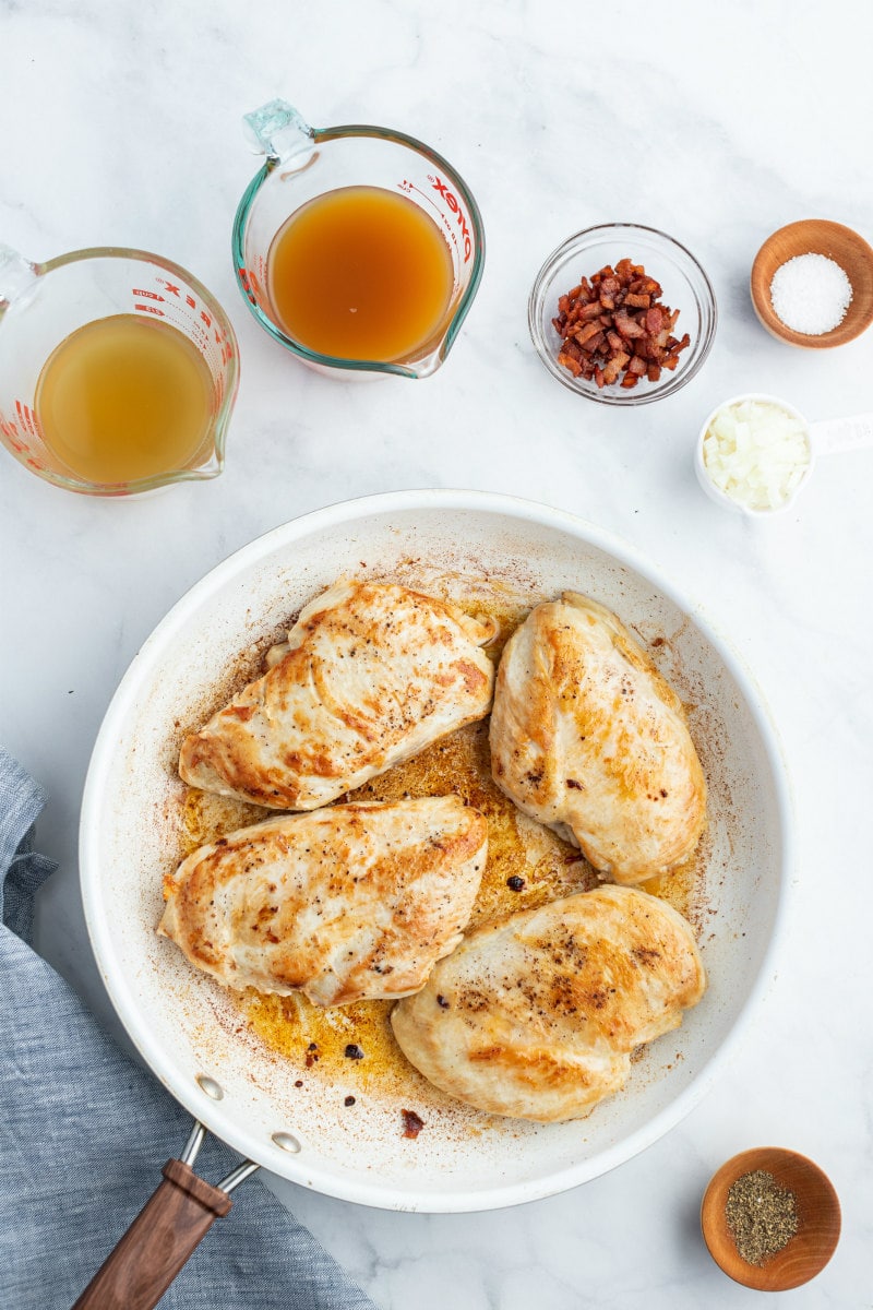 cooked chicken on white pan