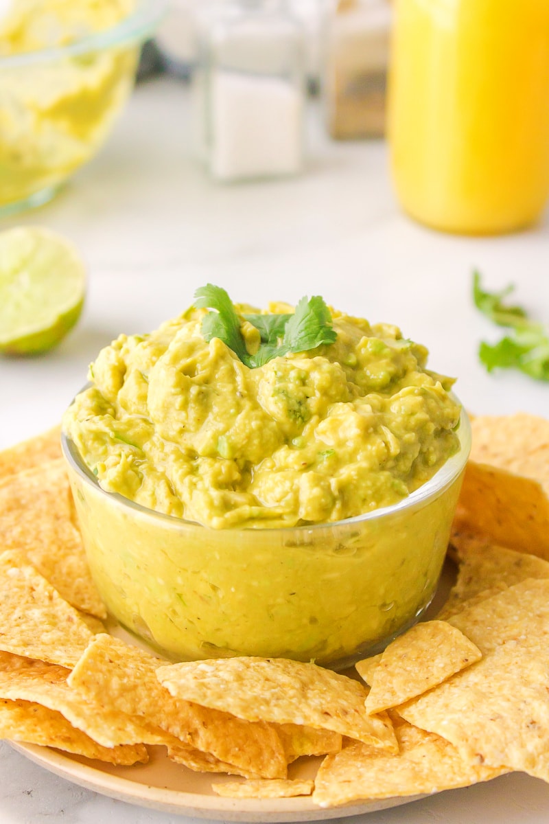 citrus guacamole in a bowl