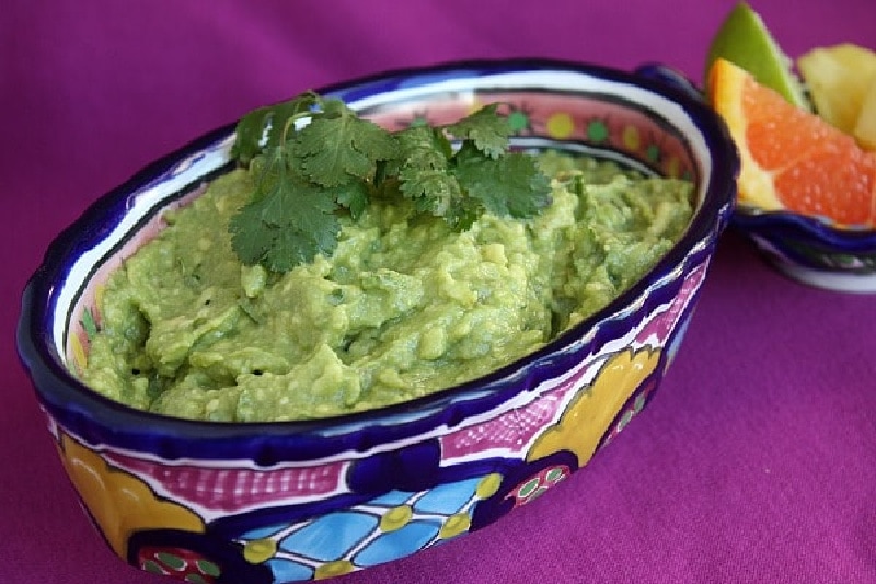 citrus guacamole in a bowl