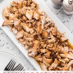 pinterest image for crockpot cranberry pork roast