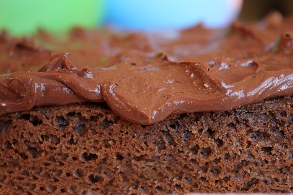 chocolate cake with frosting