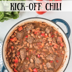 pinterest image for kick off chili