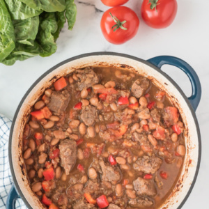 pot of kick off chili