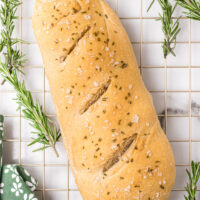 rosemary sea salt italian bread loaf