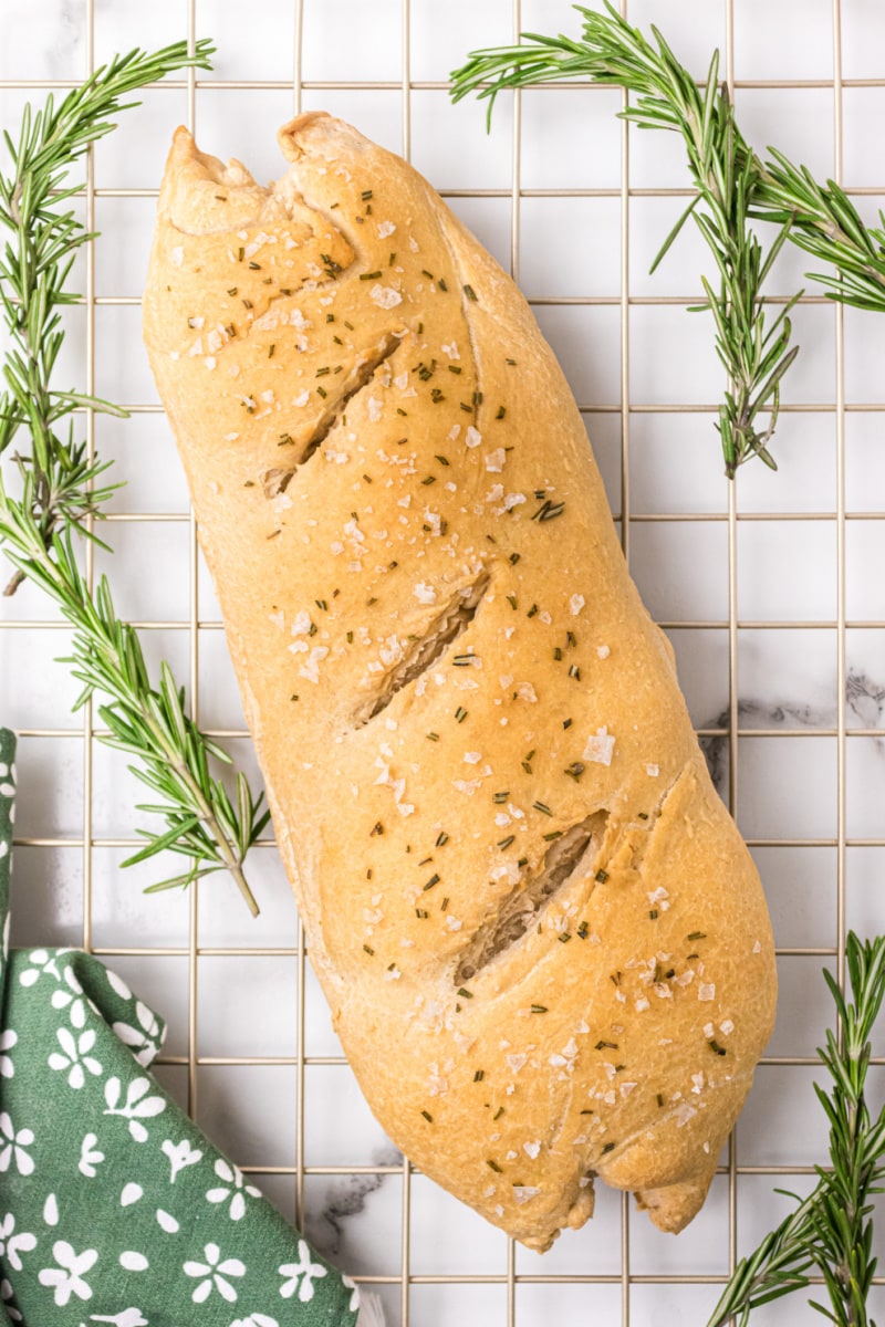 rosemary sea salt italian bread loaf