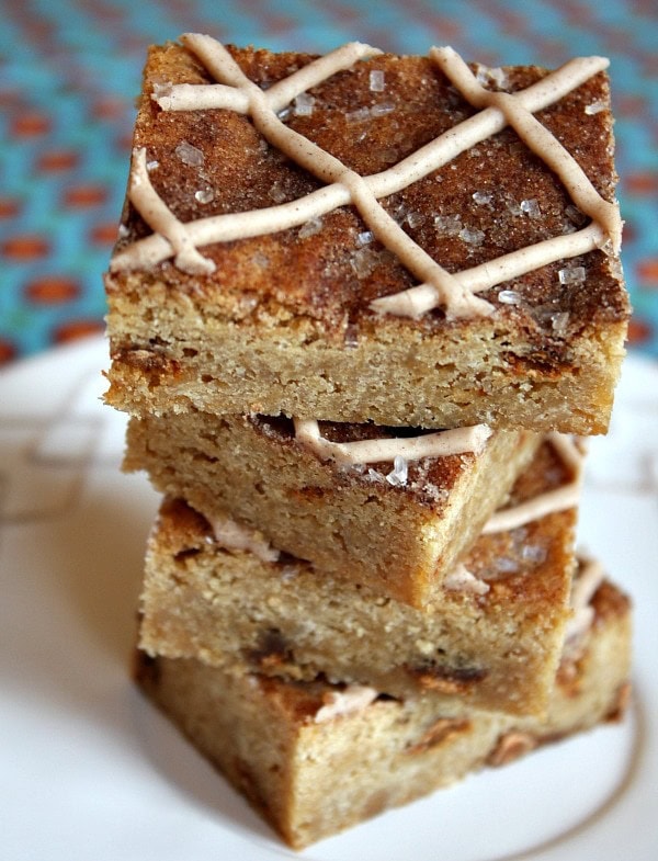 stack of Snickerdoodle Blondies