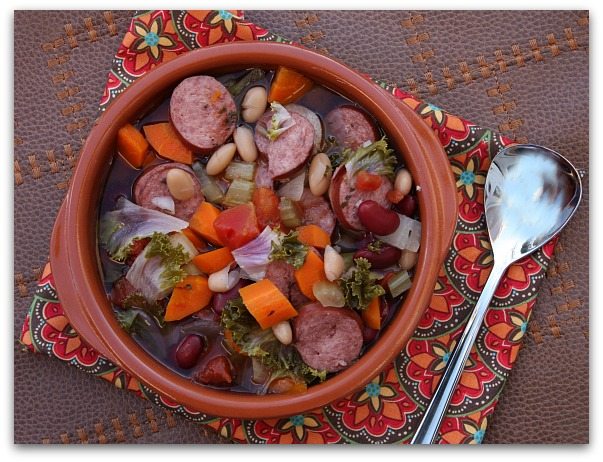 Slow Cook Tuscan Sausage and Bean Soup - Recipe Girl