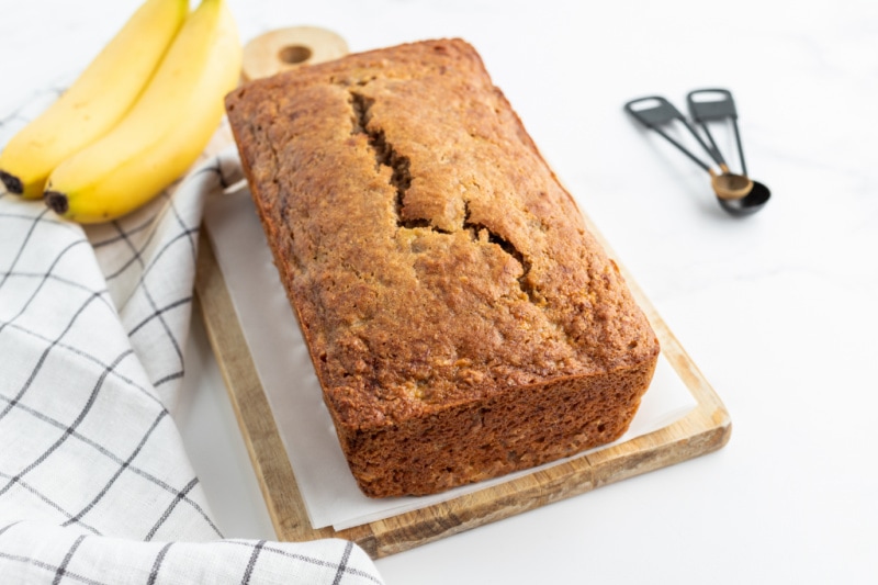Agave Sweetened Low Fat Banana Bread Recipe Girl