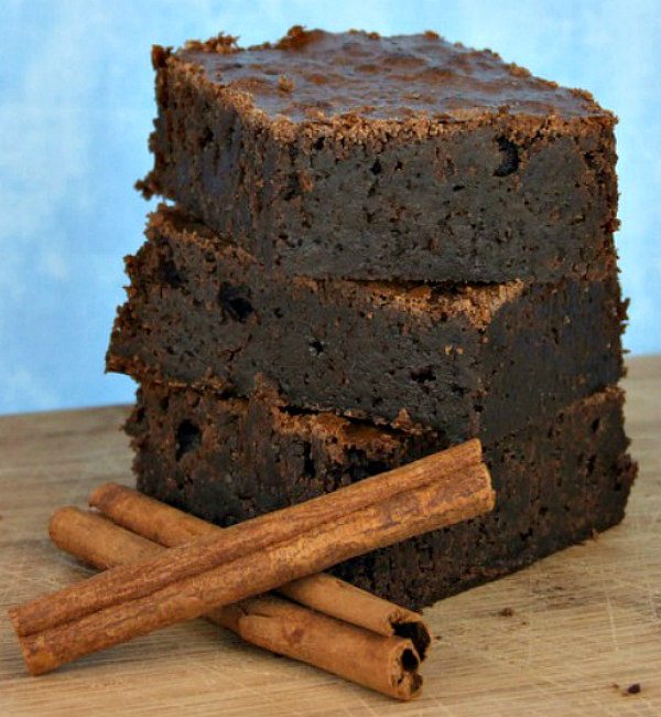 Baked Spicy Brownies - recipe from RecipeGirl.com