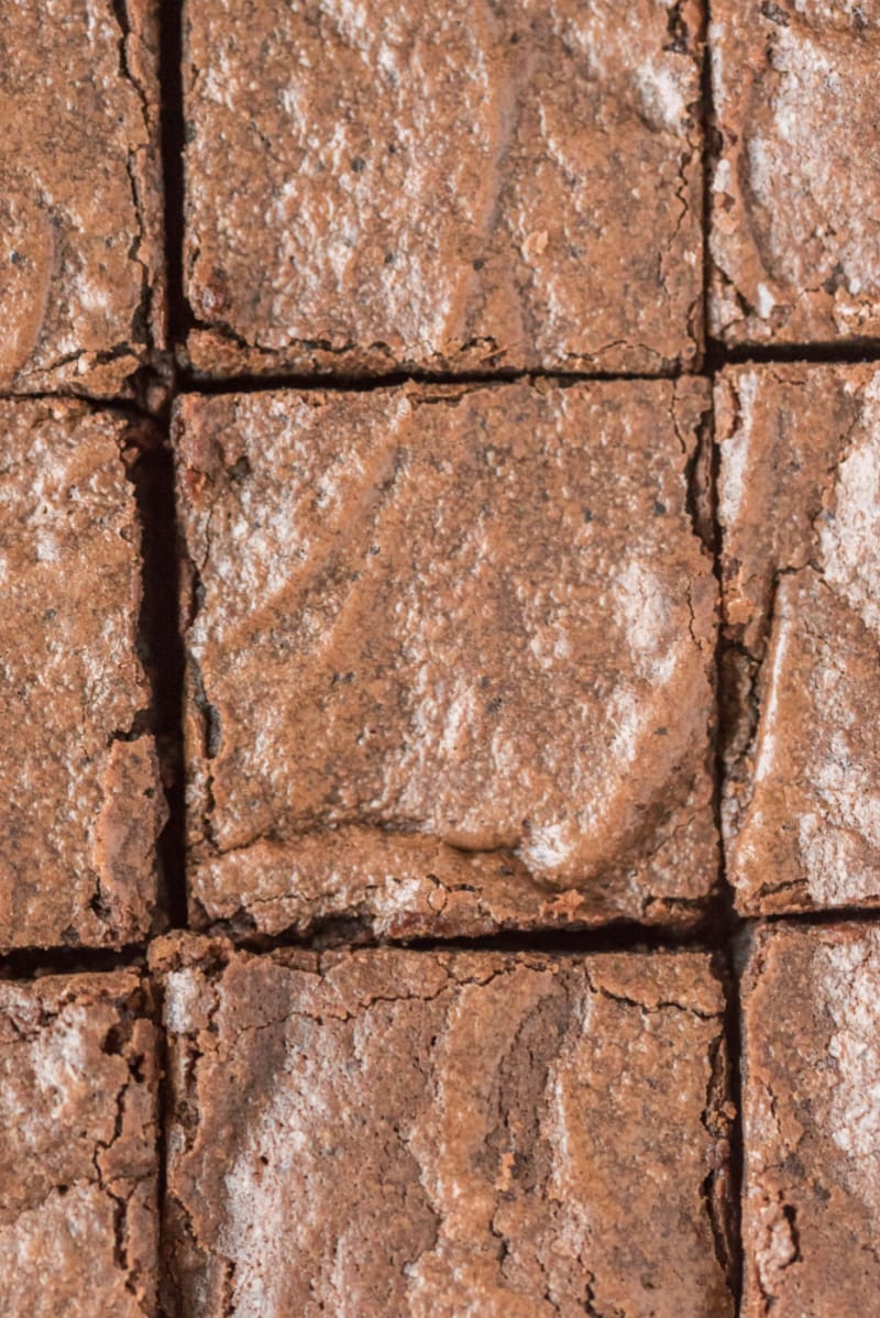 brownies cut into squares