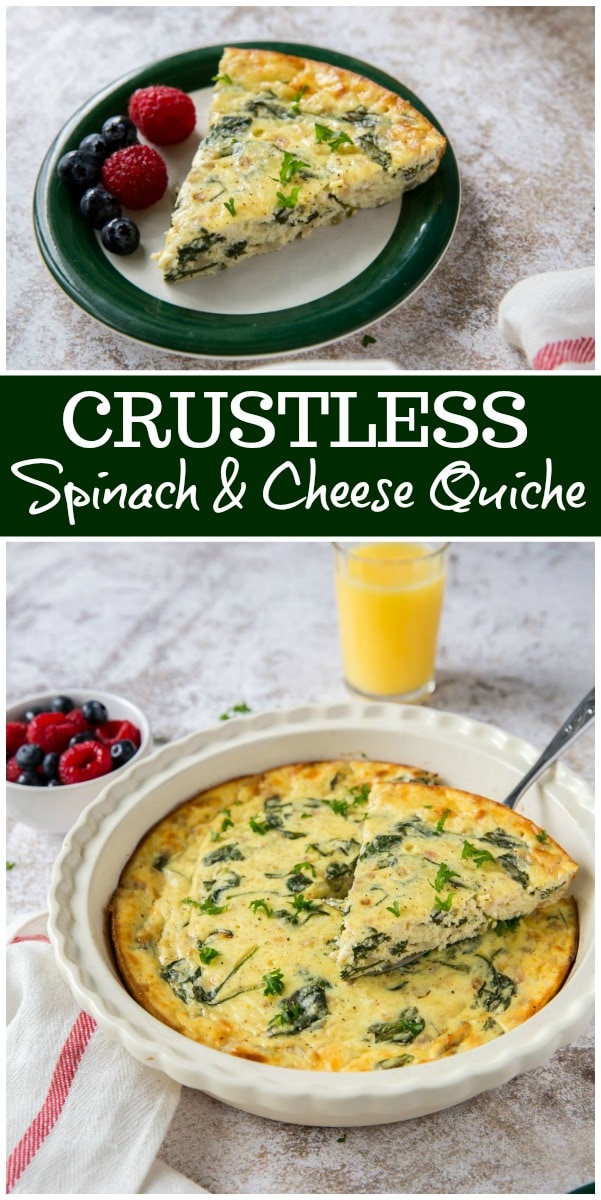 Crustless Spinach and Cheese Quiche Recipe Girl