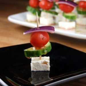 Easy Greek Appetizer Skewers