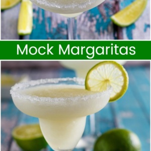 pinterest collage image for mock margaritas