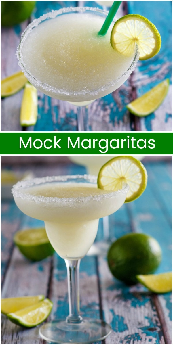 pinterest collage image for mock margaritas