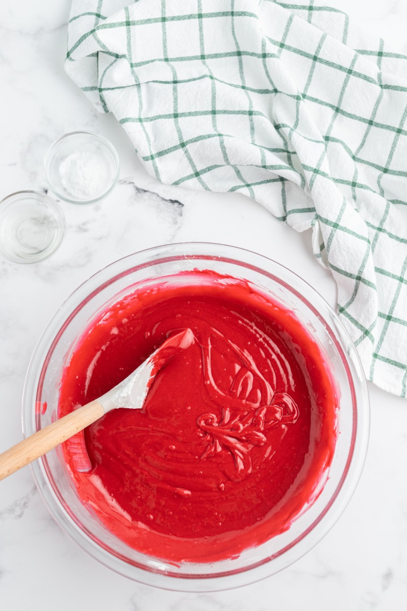 red velvet cake batter