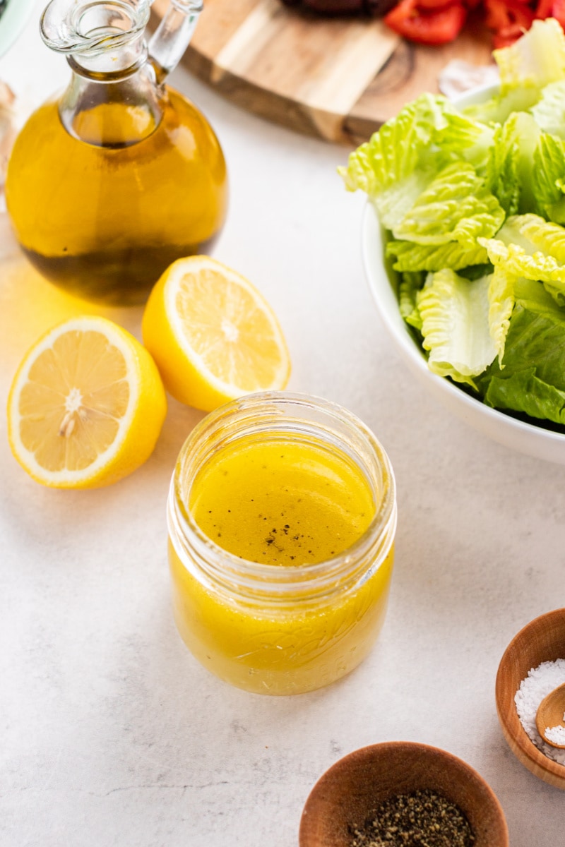 dressing for salad in a jar