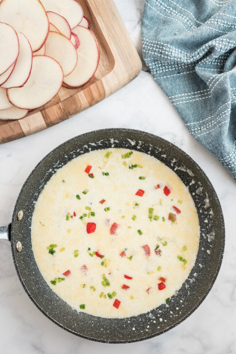 Scalloped Potatoes with Peppers and Swiss Cheese Recipe Girl