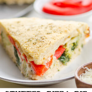 pinterest image for stuffed pizza pie