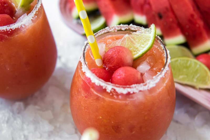 Watermelon- Mango Margaritas Image