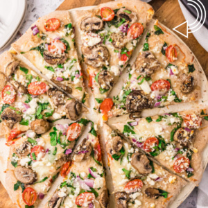 whole wheat pizza dough pinterest image