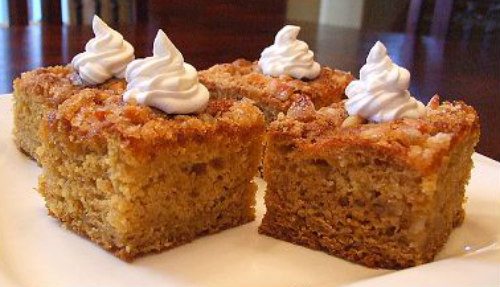 Mango Gingerbread with Macadamia Streusel