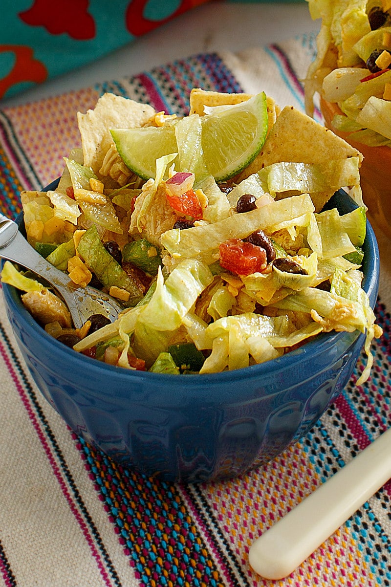 serving of Black Bean Taco Salad