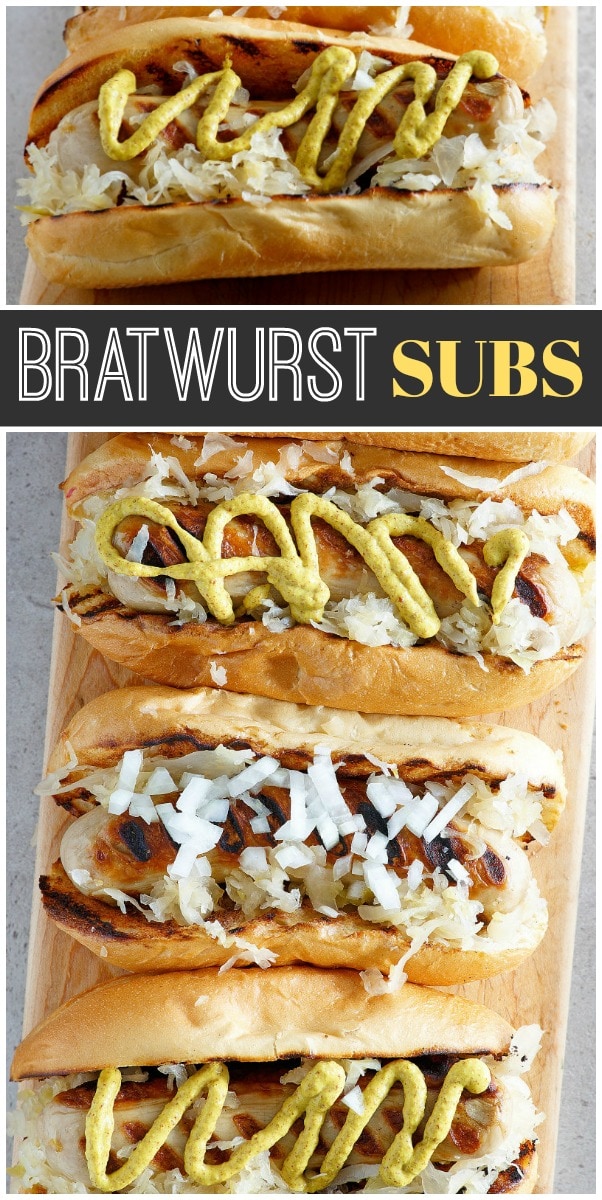 bratwurst subs