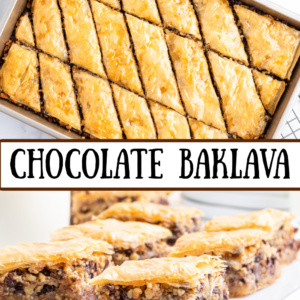 chocolate baklava pinterest pin