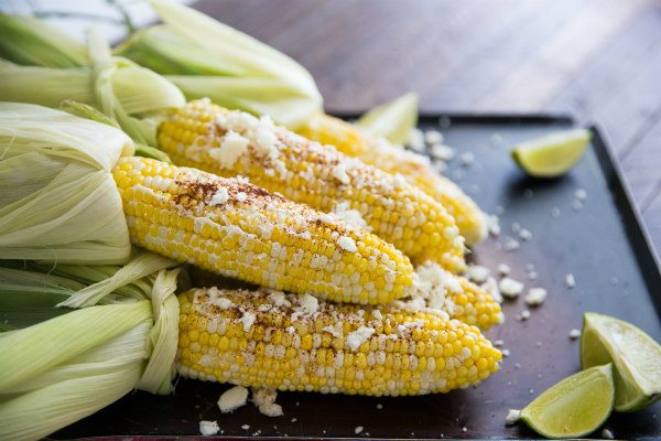 Grilled Corn with Queso Fresco 